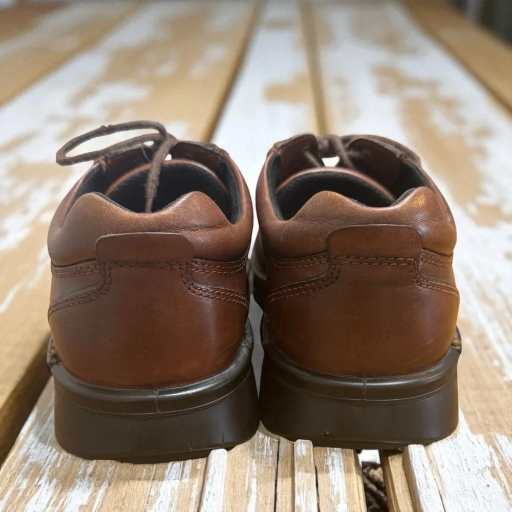 ECCO 'Neoflexor' Brown Leather‎ Lace Up Bicycle Toe Oxfords EUR 45 -US 11.5
